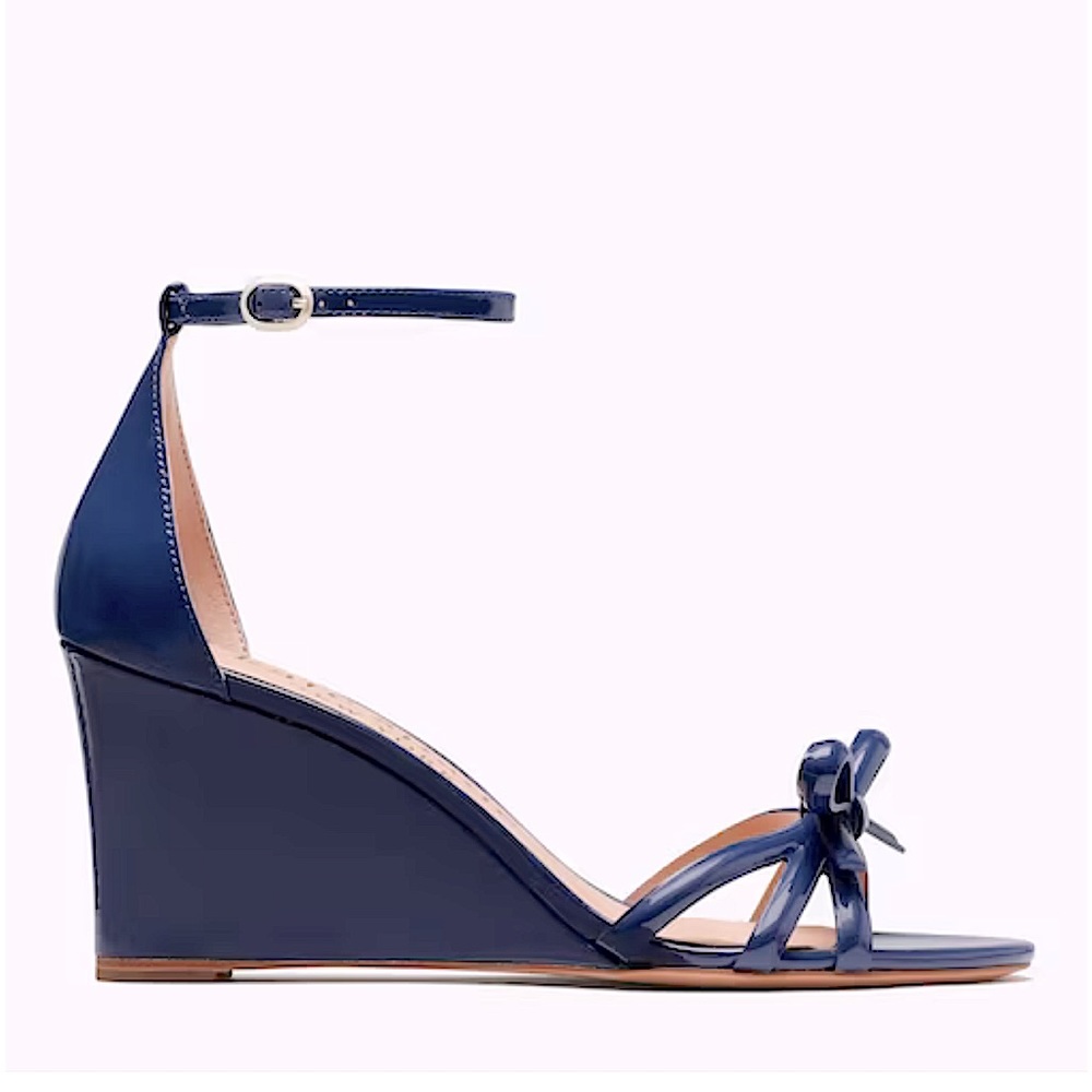 NWOB Kate Spade Flamenco Wedge Sandals, 9.5 - Picture 4 of 17
